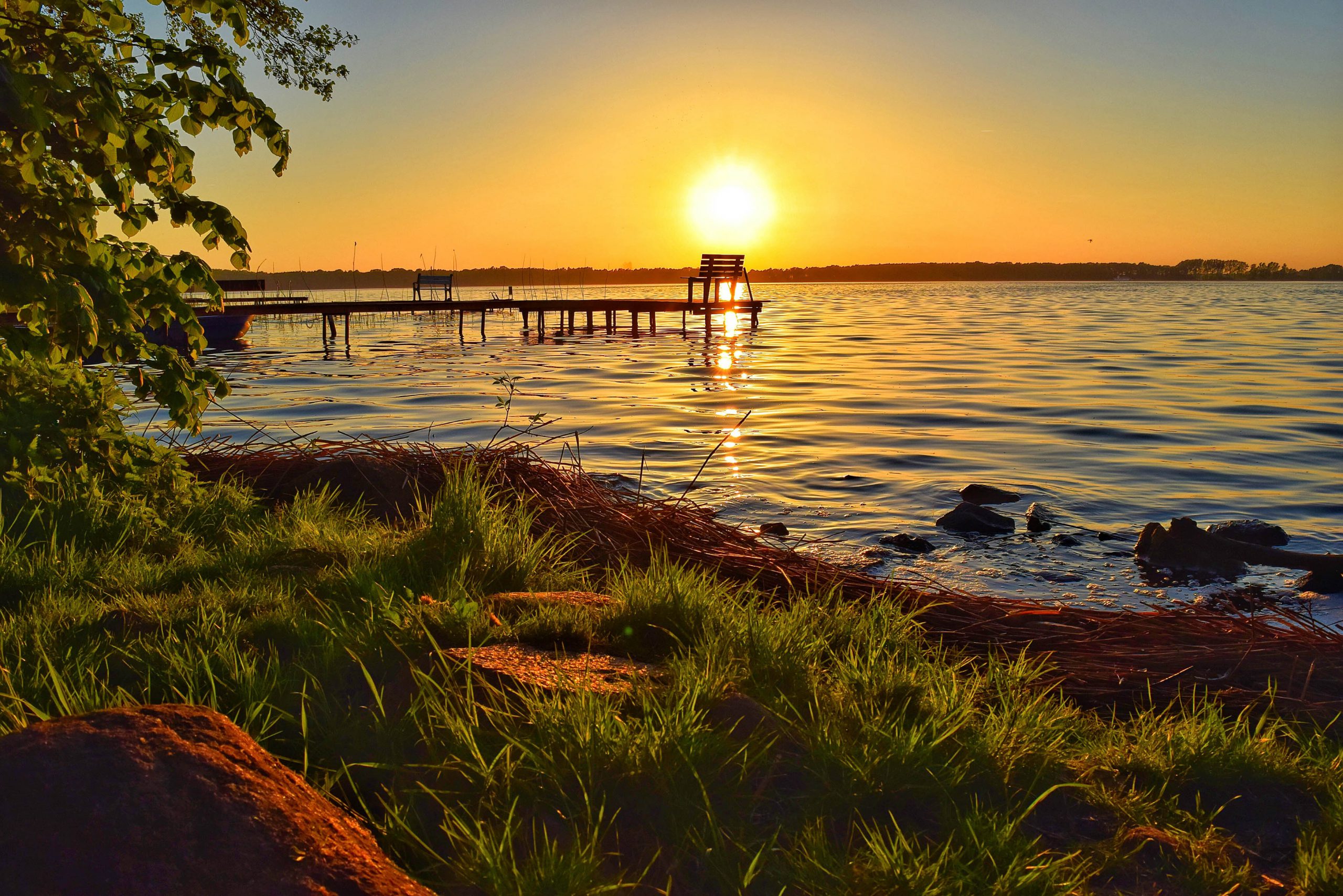 Sonnenuntergang am Arendsee